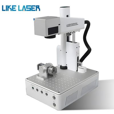 파이버 레이저 표시 기계 20W 30W PVC 아이디 카드 보석 Dag Tag 시계