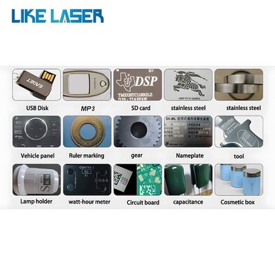 40W CO2 RF 온라인 비행 레이저 표시 기계 애완 동물 병 컨베이어 로고 레이저 프린터 포함