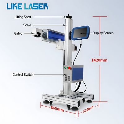 30W 플라스틱 케이블 와이어 레이저 표시 기계와 175mm * 175mm 표시 영역